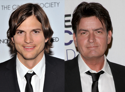 Ashton Kutcher, Charlie Sheen Ashton Kutcher, Charlie Sheen